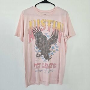 Austin city limits music fest pink distressed Tee size medium